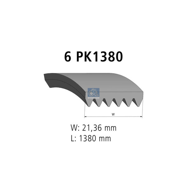 Multiribbed belt 4.80927 DIESEL TECHNIC